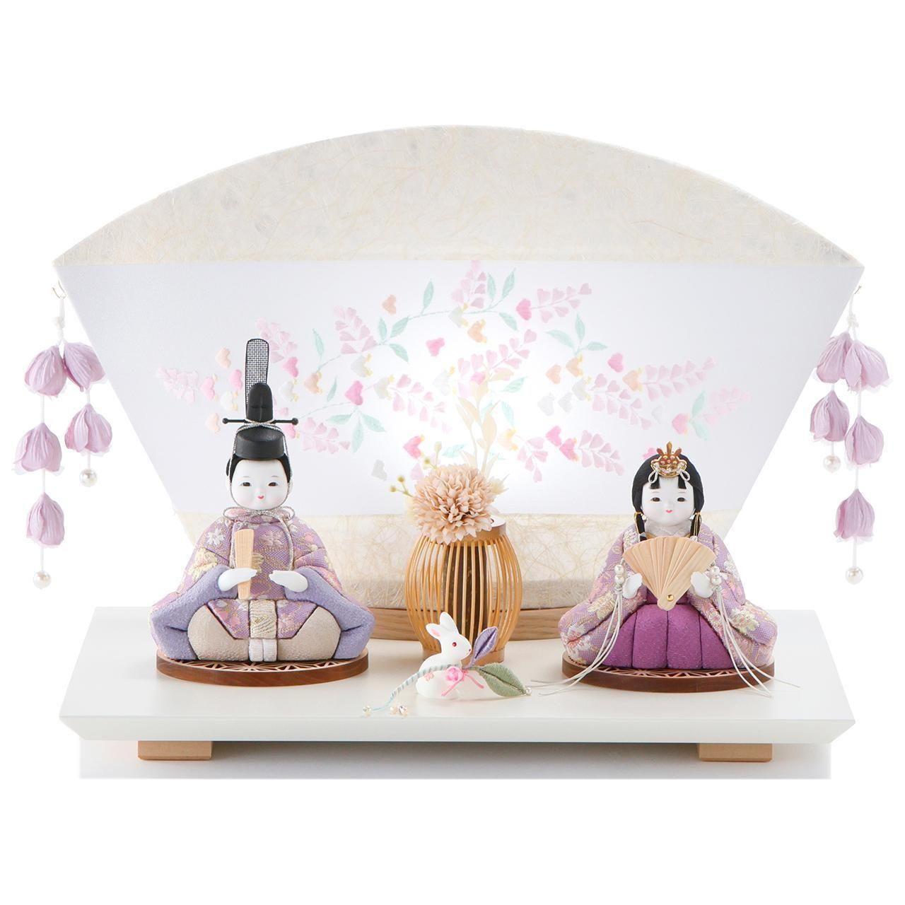 雛人形（ひな人形）「夢々雛」｜鈴木晃隆 親王飾り｜かわいい木目込み
