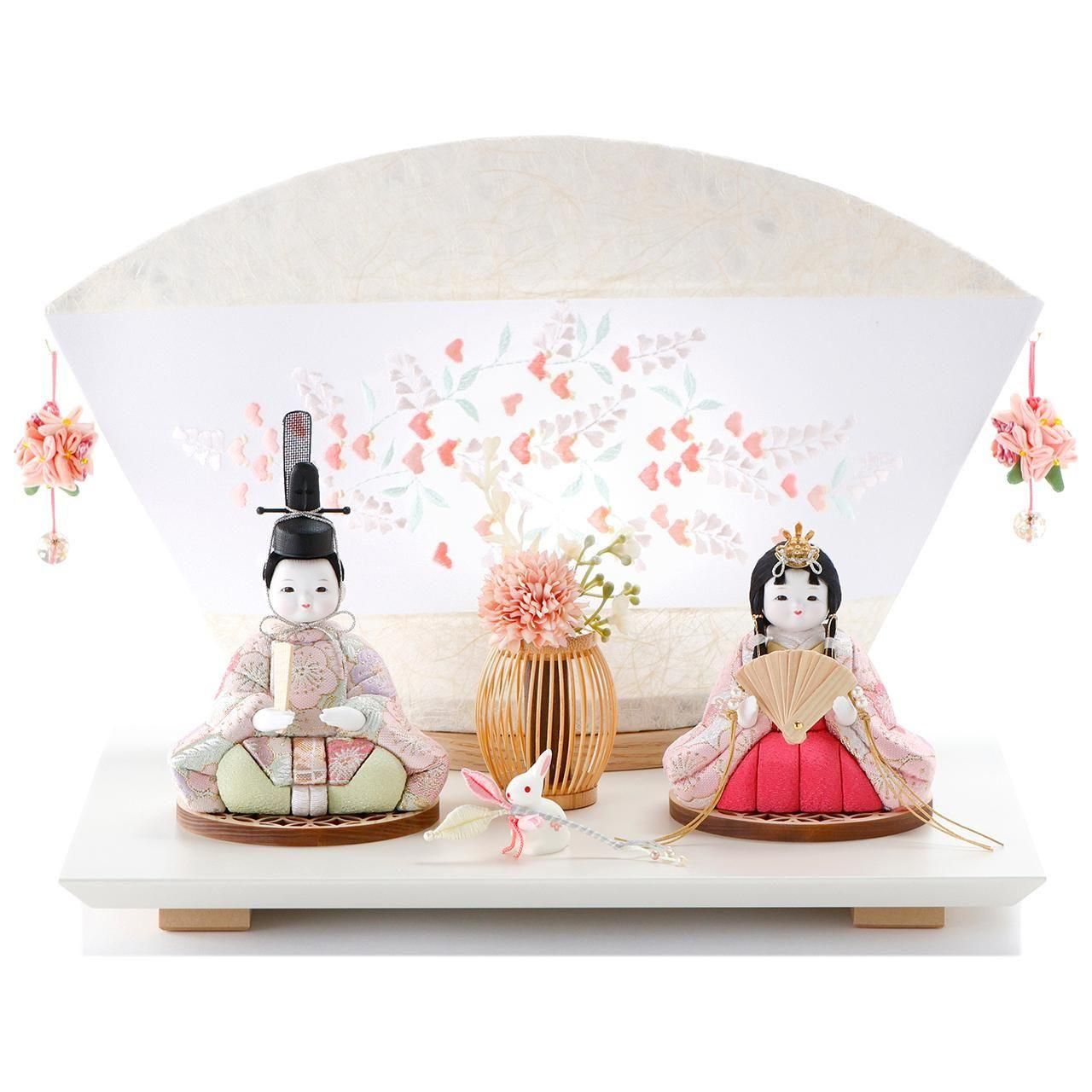 雛人形（ひな人形）「咲々雛」｜鈴木晃隆 親王飾り｜コンパクトな