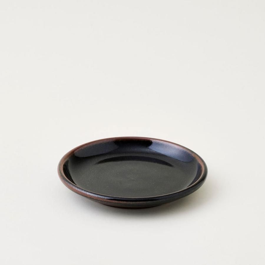 黒薩摩五寸平皿 [クロサツマゴスンヒラザラ]｜沈壽官窯（ちんじゅかん
