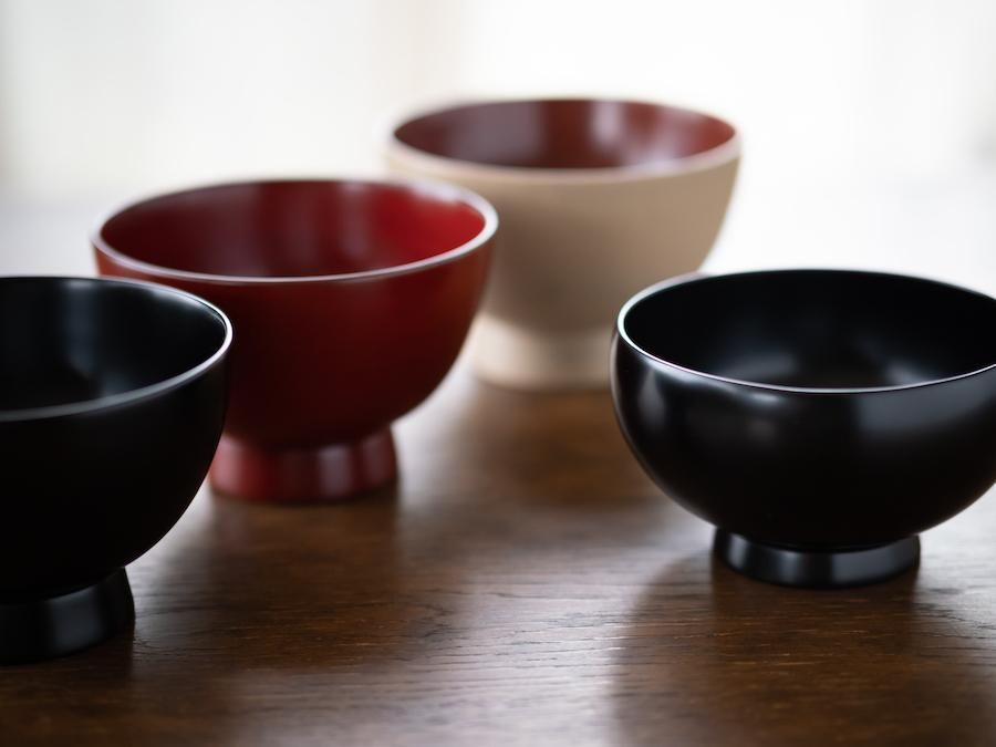 赤木明登 飯椀 黒 箱、説明付き 赤木明登】｜ 蕎麦椀・黒 ～Online