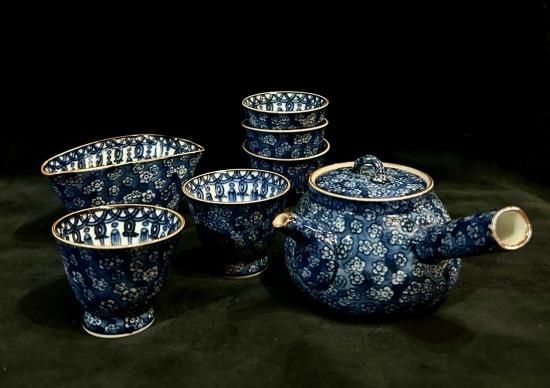 梅図 加藤利昌作 煎茶器揃い 清水焼 京焼」 - 正尚堂