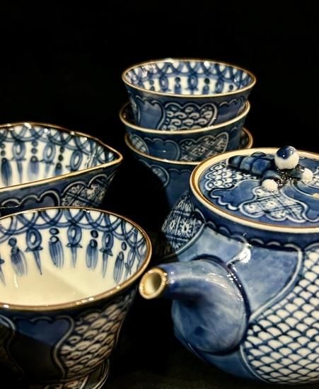 捻り祥瑞 加藤利昌作 煎茶器揃い 清水焼 京焼」 - 正尚堂