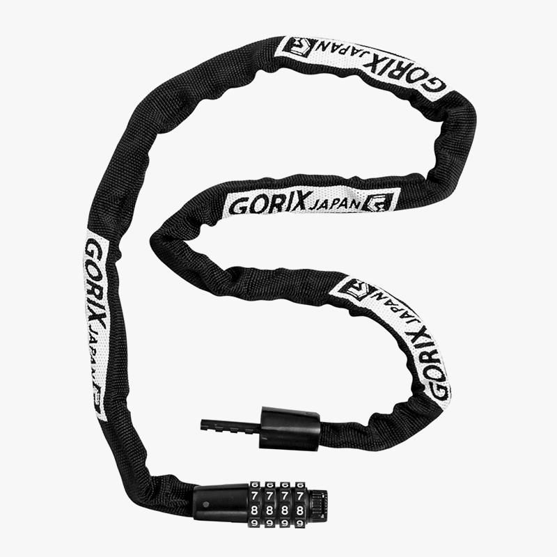 GORIX[ゴリックス] チェーンロック 自転車 ダイアル式 鍵 カギ ロード