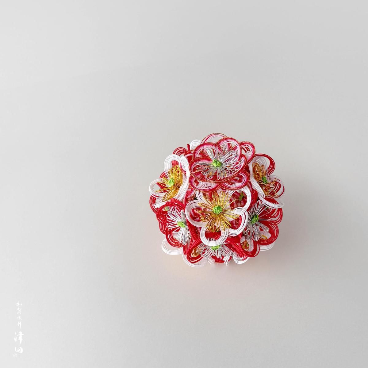 梅のくす玉 | 水引細工 - 津田水引折型 online shop