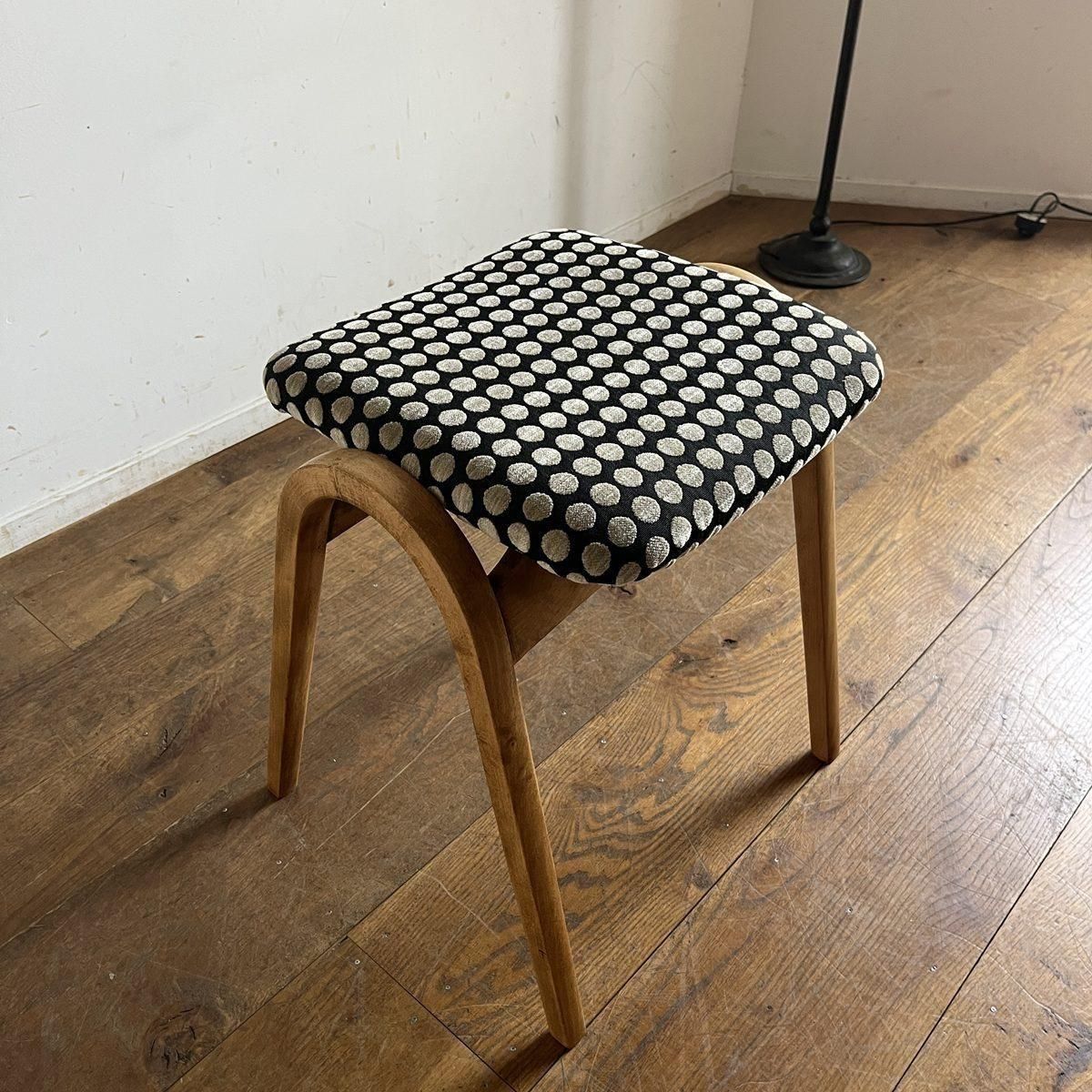 スタッキングスツール／1950年代秋田木工／ドット柄 - 古家具・古道具
