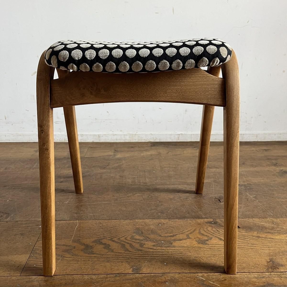 スタッキングスツール／1950年代秋田木工／ドット柄 - 古家具・古道具