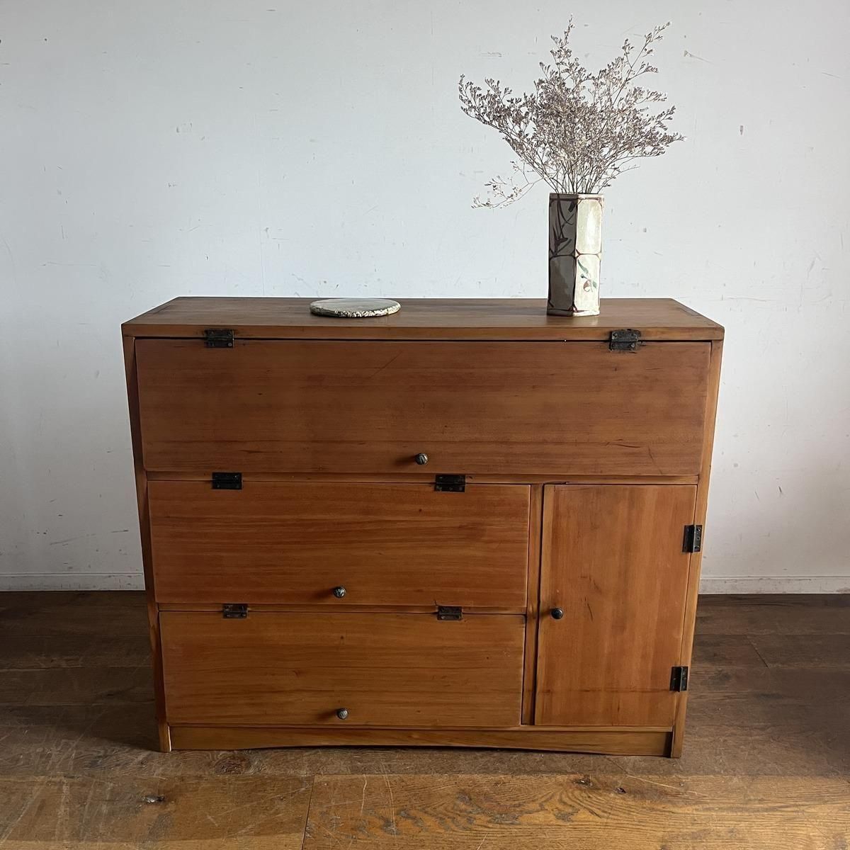 ヒノキのパタパタ下駄箱 - 古家具・古道具 アンティーク家具 kubu（クブ）