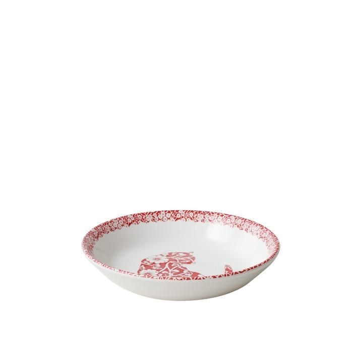 イギリス食器 Burleigh レッドキャリコキャット フルーツプレート