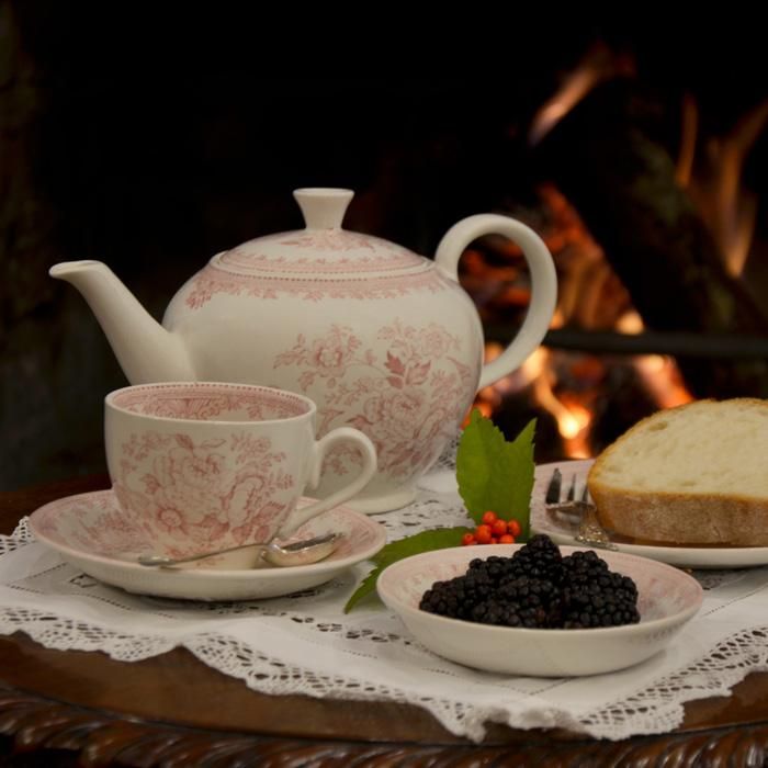 イギリス食器 Burleigh ピンクアジアティックフェザンツ カップ