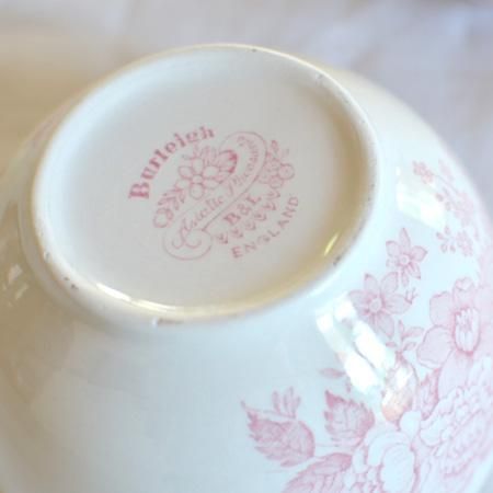 イギリス食器 Burleigh ピンクアジアティックフェザンツ シュガー