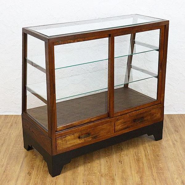 コレクションキャビネット ショーケース 飾り棚 収納 アンティーク家具