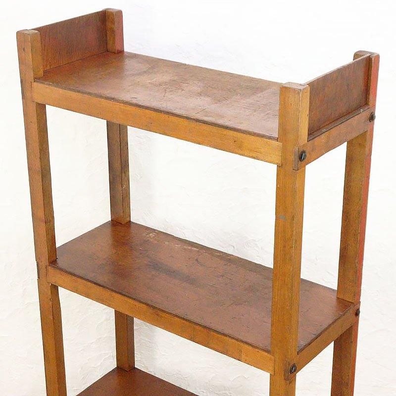 キャスター付きラック アメリカ製 天然木 1940-60年代