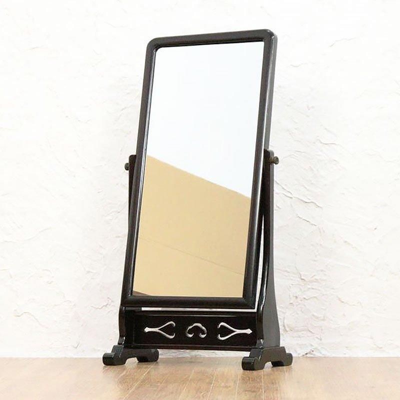 黒檀 鏡台 ミラー 和の道具 日本の道具 大正ロマン 昭和レトロ