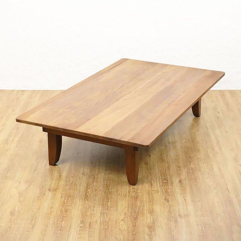 昭和レトロの大型角ちゃぶ台 木の温もりあふれる和ローテーブル