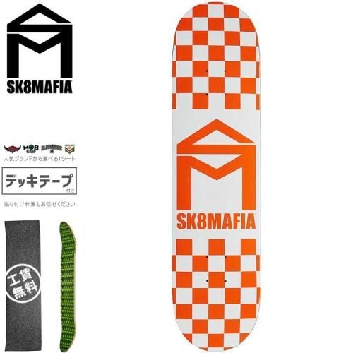スケートマフィア SK8MAFIA スケートボード デッキ HOUSE LOGO CHECKER