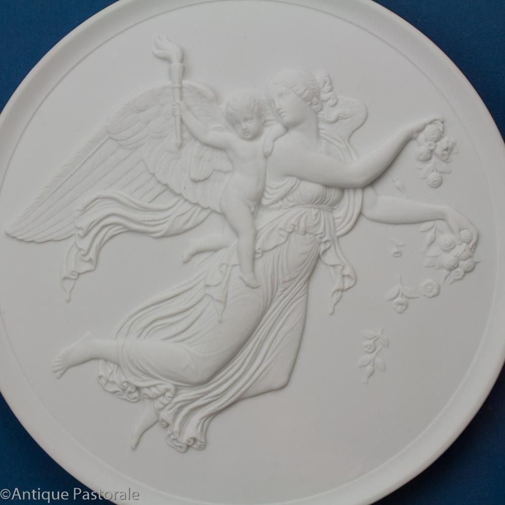 ビンテージ ロイヤルコペンハーゲンオーロラと天使の壁掛けDAY＆NIGHT