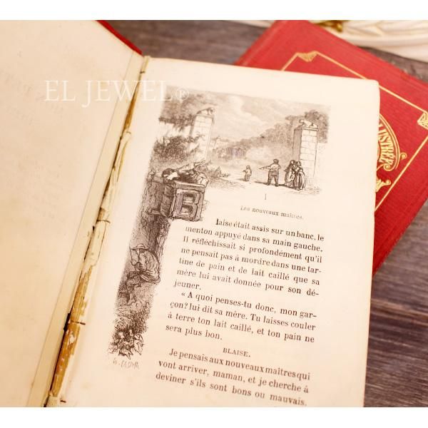 フランス輸入インテリア洋書 アンティークブック 4冊セット (A)