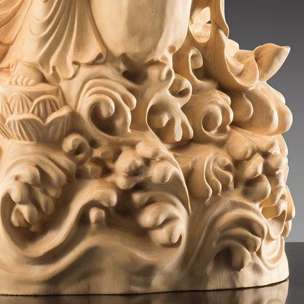 黄楊細密彫り 自在観音菩薩 今回限定15点 - 三宝堂オンラインショップ