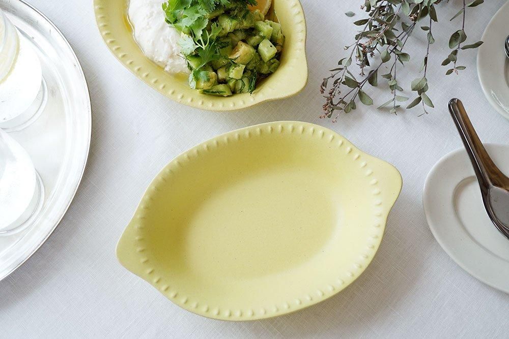 セ33 レモンの深皿 - 益子焼の小さな窯元「よしざわ窯」- 生活陶器