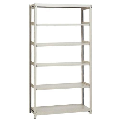 スチール棚 中軽量200kg基本(単体棚) H2100×W1800×D450(mm) 棚板6枚