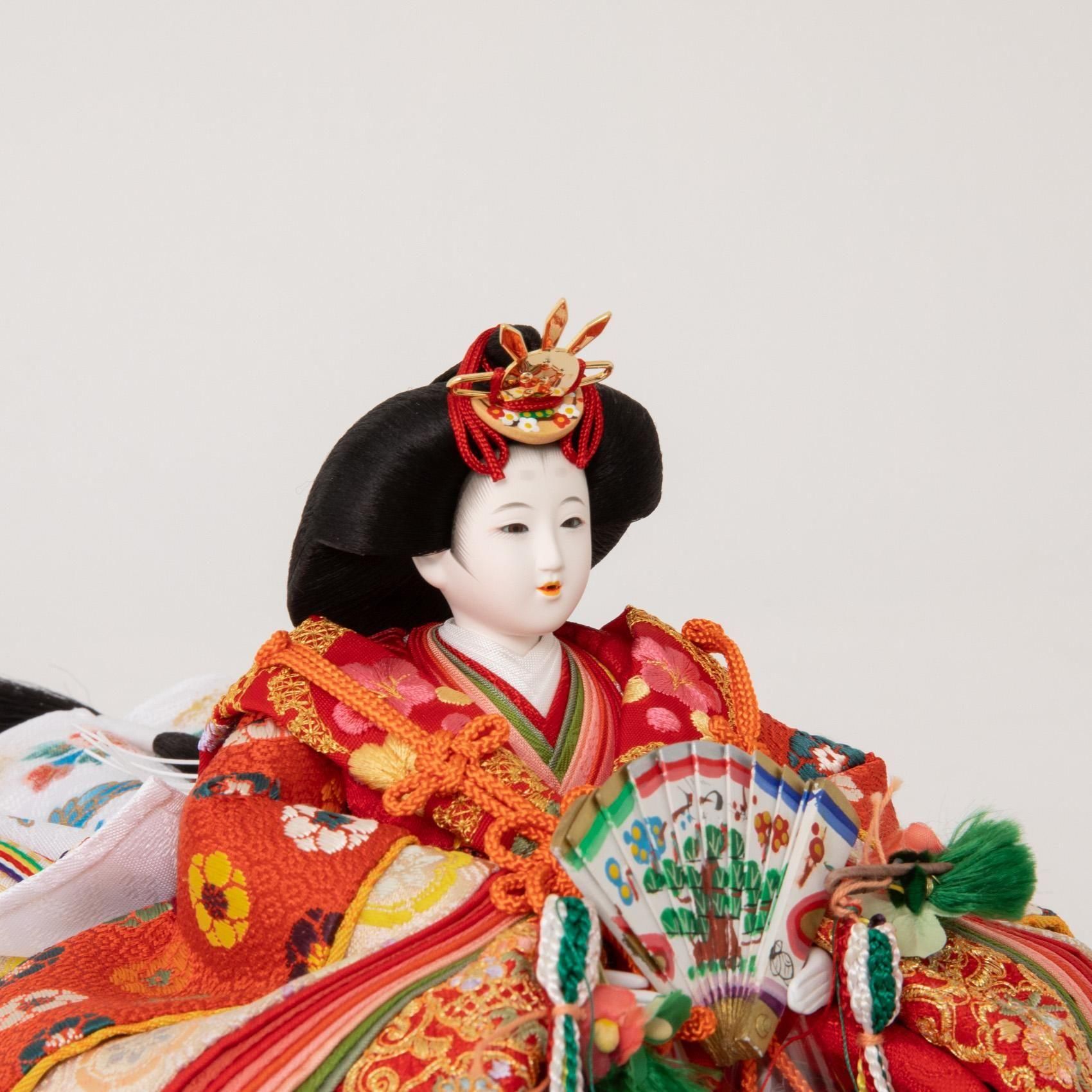 雛人形 京十二(芥子) 有職雲立涌文様 小出松寿 神楽鈴