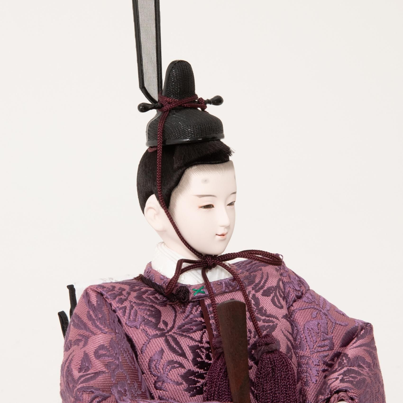 ひな人形 大三五 親王飾り 有職正絹 清水久遊 割り毛 おろし髪