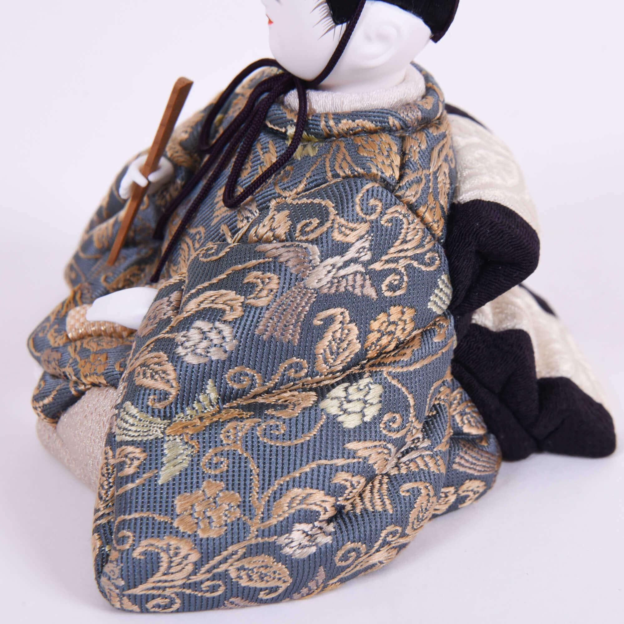 木目込人形 原孝洲 菜花雛 金屏風