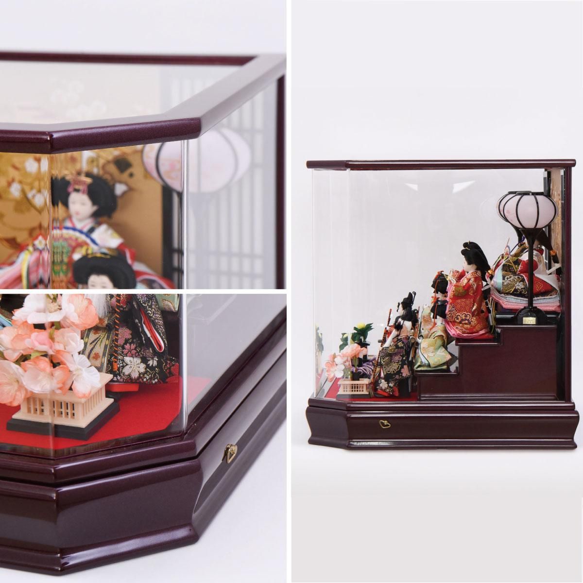 雛人形 芥子 ケース入十人飾り 五人囃子 京屋