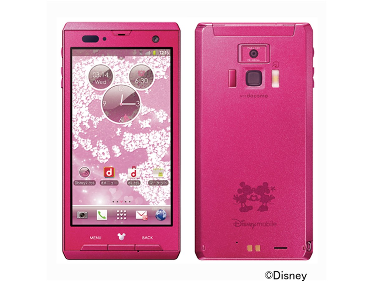 ドコモ、ディズニースマホ「Disney Mobile on docomo」を発表 - 価格.com