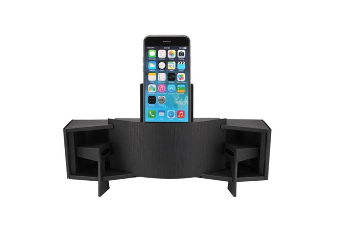 センチュリー、ペーパークラフトタイプのiPhone用パッシブスピーカー