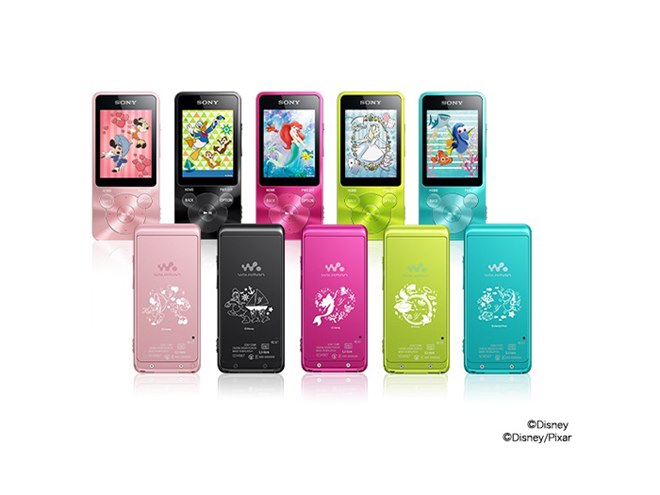ソニー、好みのディズニーキャラクターを刻印できるウォークマンS