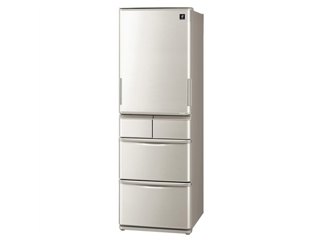 シャープ、幅60cmのスリムな412Lプラズマクラスター冷蔵庫「SJ-X415H