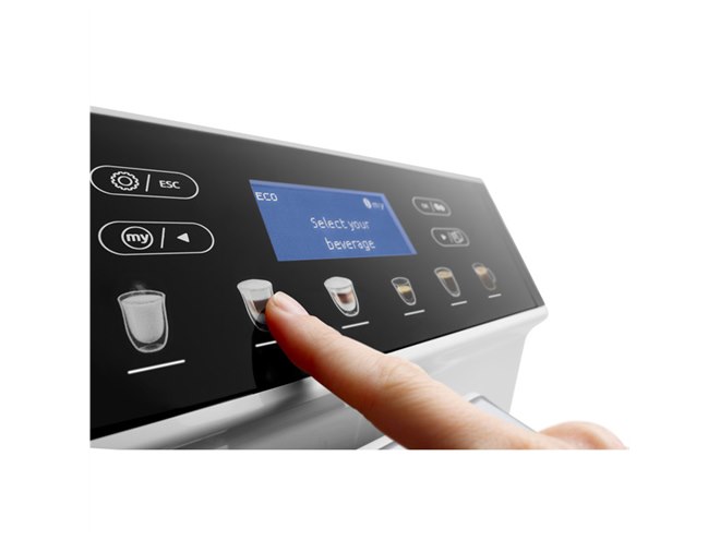 デロンギ 、ホワイトを基調とした自動コーヒーマシン「エレッタ