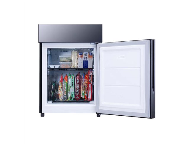 ツインバード、ミラーデザインを採用した2ドア冷凍冷蔵庫「HR-GJ12B