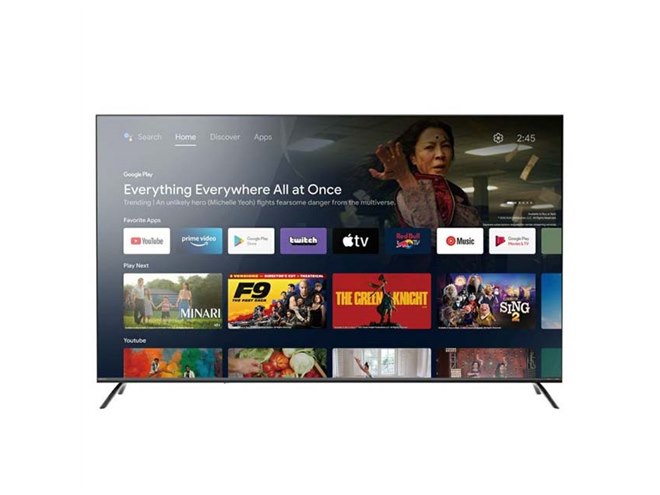 ORION、Android TV搭載「チューナーレス スマートテレビ」に大画面75V