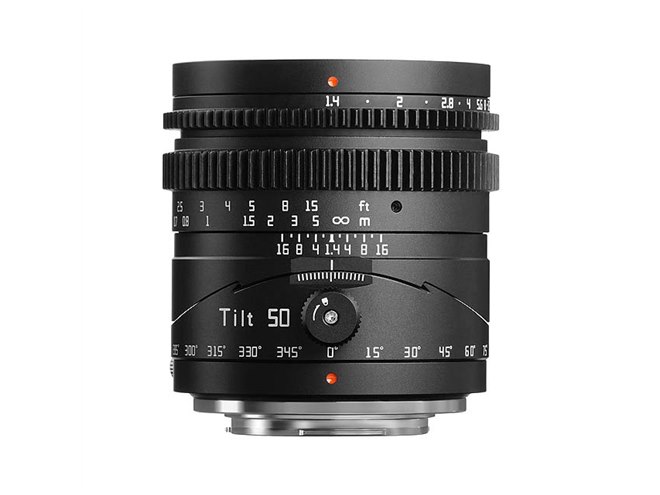 TTArtisan、ティルトレンズ「Tilt 50mm f/1.4」にX/RF/Zマウント用を