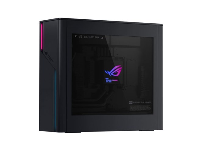 ASUS、「Core i7-14700F」搭載の小型ゲーミングデスクトップPC「ROG