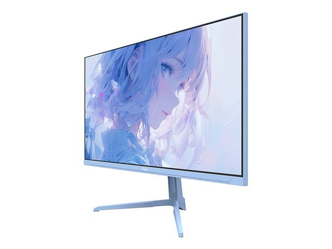 Pixio、23.8型ゲーミングモニターにパステルブルーとパステルピンクを