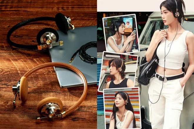 80年代風クラシックデザインの有線オンイヤーヘッドホン「DISTANT