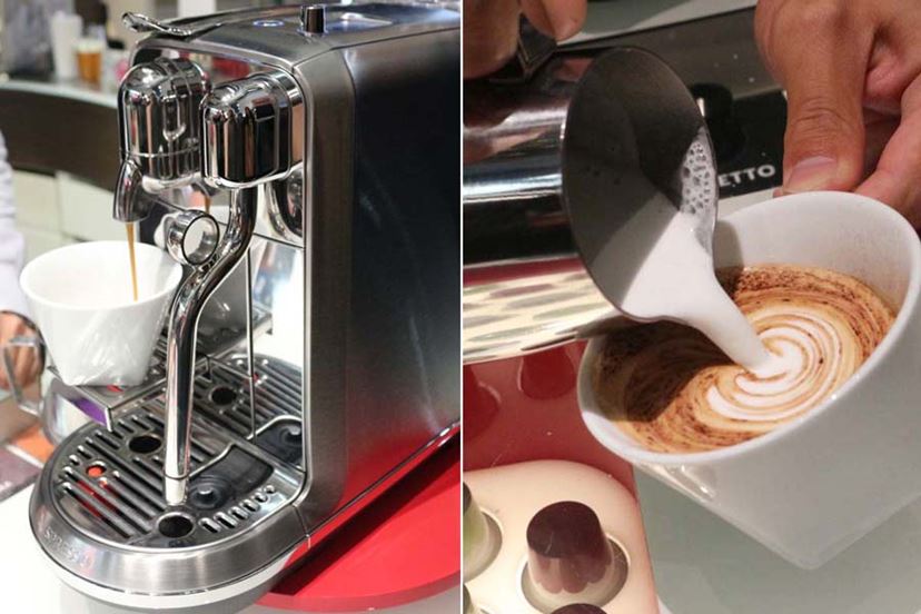 ネスプレッソの新モデル「クレアティスタ・プラス」で、ラテアートを