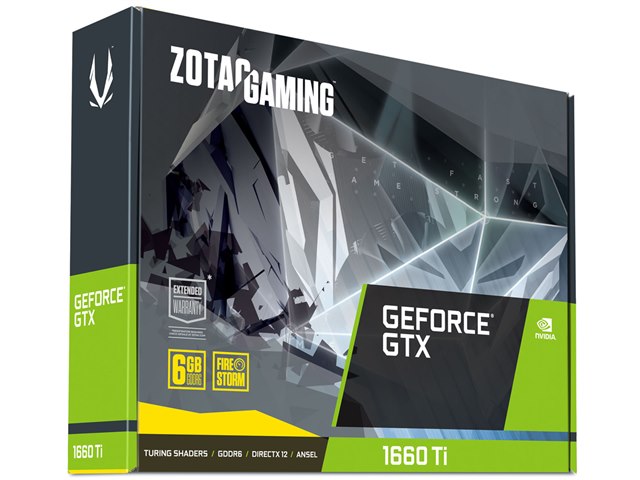 ZOTAC GAMING GeForce GTX 1660 Ti 6GB GDDR6 ZT-T16610F-10L [PCIExp
