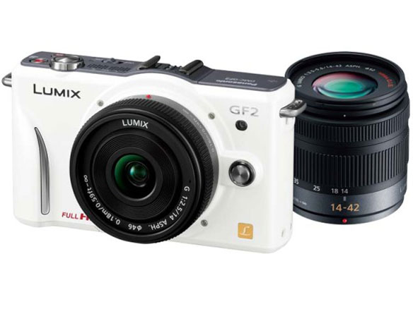 パナソニック LUMIX DMC-GF2W-W ダブルレンズキット [シェルホワイト