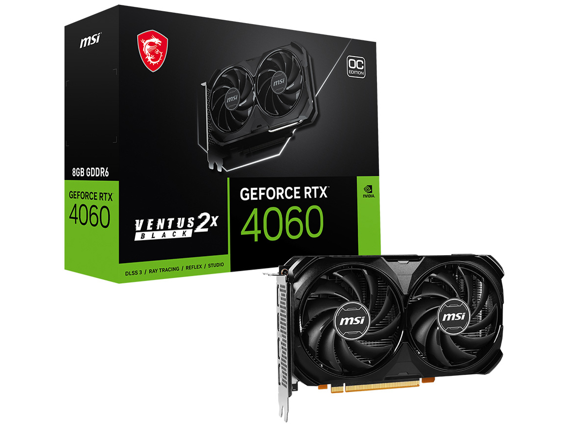 MSI GeForce RTX 4060 VENTUS 2X BLACK 8G OC [PCIExp 8GB] 価格比較