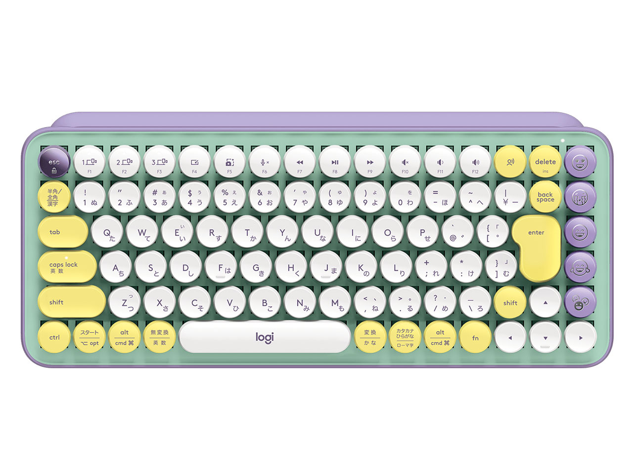 ロジクール POP KEYS Mechanical Wireless Keyboard K730PL 茶軸