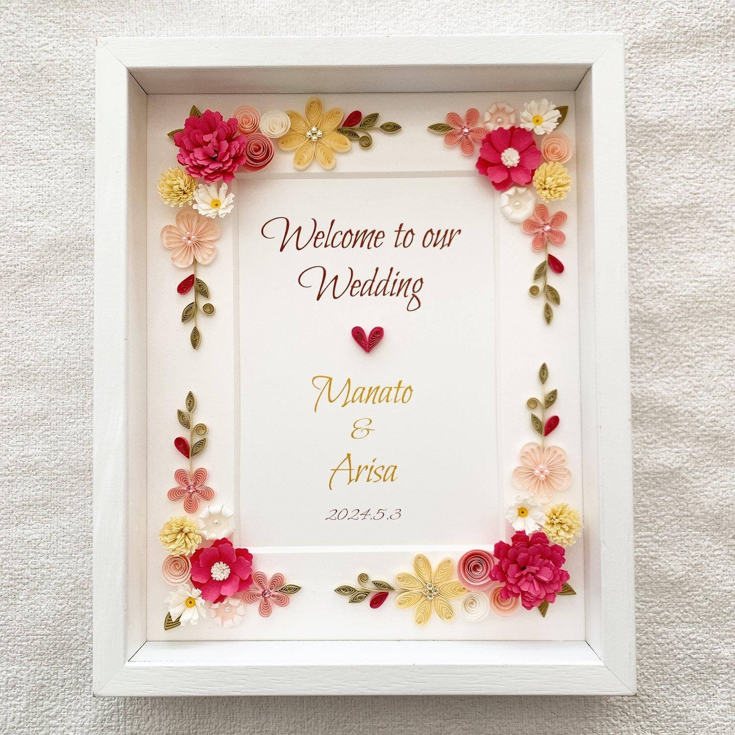 ミニウェルカボード「Blooming」2way仕様♪ sizeM - ペーパー