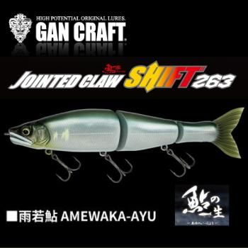ガンクラフト ジョインテッドクローシフト263【鮎の一生シリーズ:雨若鮎】