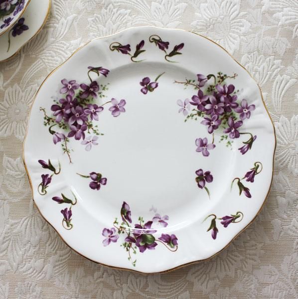 ハマースレイ ヴィクトリアンバイオレット20cmプレート イギリス