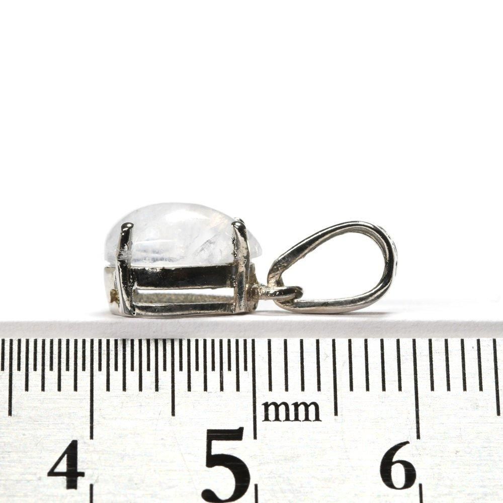 レインボームーンストーン SV925 ペンダントトップ 7x10mm #TP1007