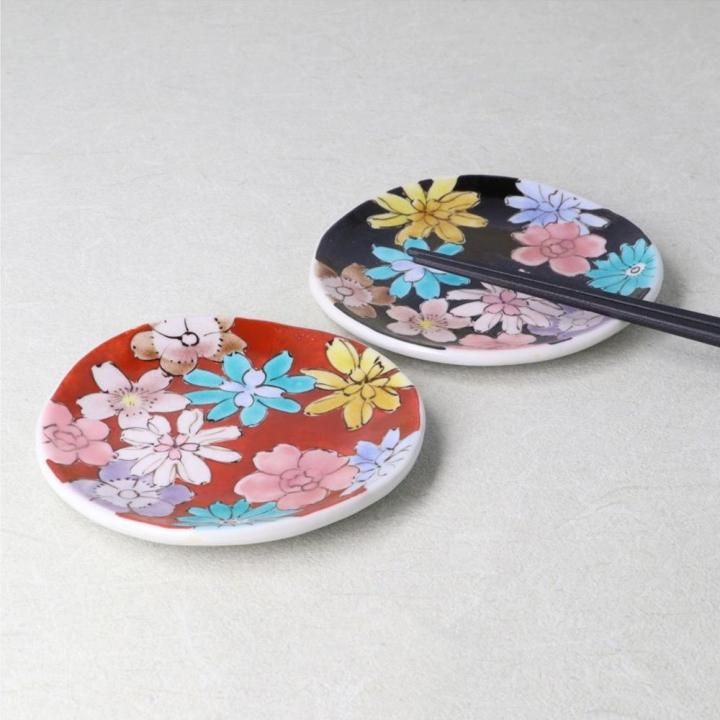 ペア豆皿 花詰 佐藤剛志 | 九谷焼の販売専門店 陶らいふ