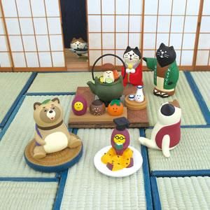 デコレ（DECOLE）コンコンブル 竹の湯温泉 おかっぴき猫【置物